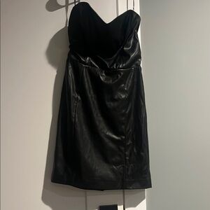 Kittenish Black Strapless Dress